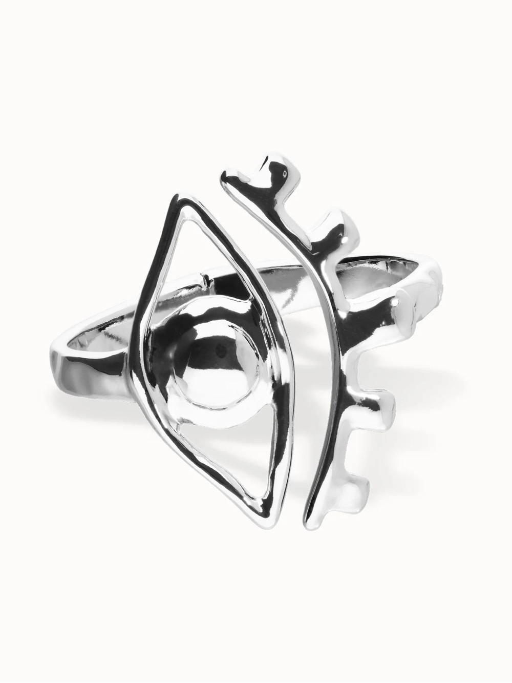 UNO de 50 Silver Eye Bangle Bracelet